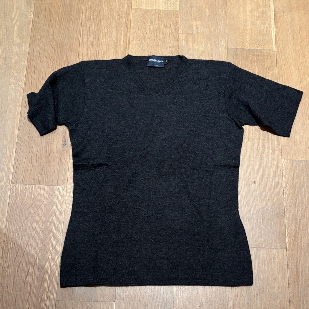 Giorgio Armani Charcoal Short Sleeve Tee